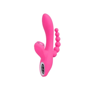 Triple Vibrador Succionador Clítoris Abel Pink