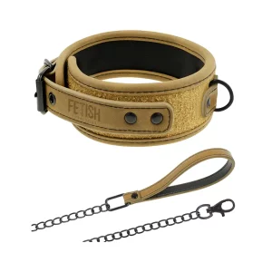 Collar de Cuero con Cadena Fetish Submissive Origen